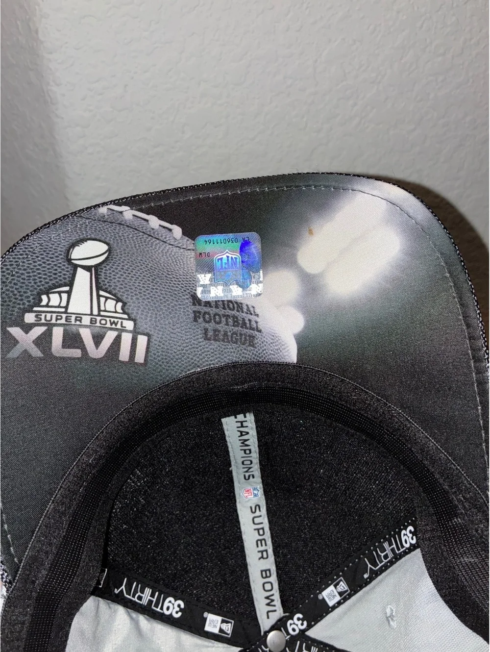 Men's New Era Baltimore Ravens Super Bowl XLVII Champ Trophy Collection Hat Cap